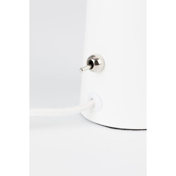 Bílá stolní lampa White Label Vesper-image-4
