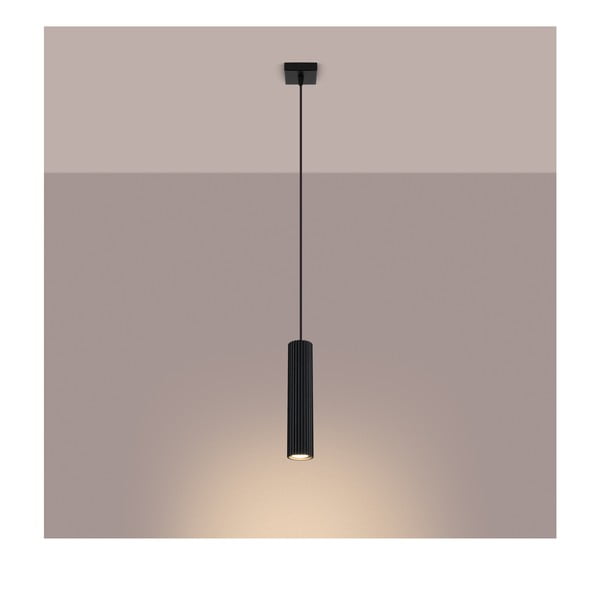 Černé závěsné svítidlo Gleam – Sollux-image-4