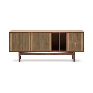 Hnědá nízká komoda v dekoru ořechu 180x73 cm Elan – Kave Home