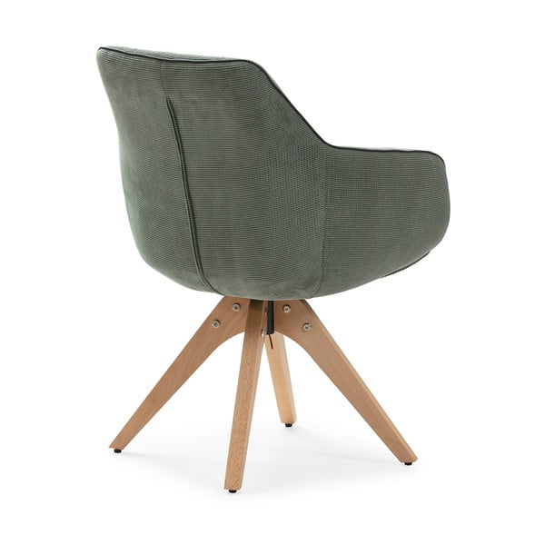 Zelená čalouněná jídelní křesla v sadě 2 ks s područkami Donatelo – Marckeric-image-3