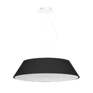 Černé závěsné svítidlo se skleněným stínidlem ø 60 cm Hektor – Nice Lamps