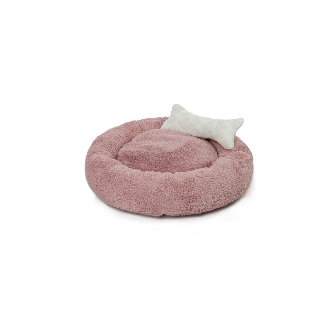 Růžový plyšový pelíšek - Lydia&Co