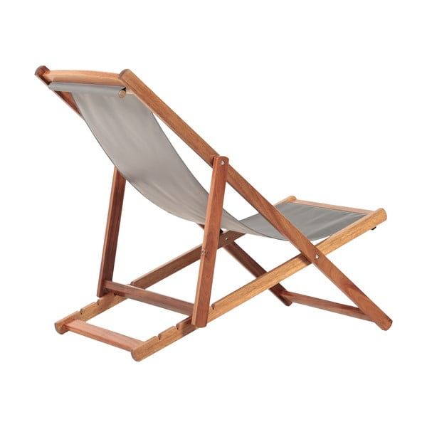 Šedé/v přírodní barvě dřevěné zahradní lehátko Dionysus – Bonami Essentials-image-4