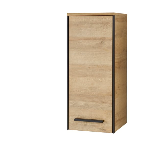 Závěsná koupelnová skříňka v dekoru dubu v přírodní barvě 70x30 cm Quickset 395 – Pelipal