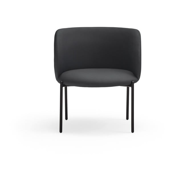 Černé křeslo z imitace kůže Mogi - Teulat-image-2
