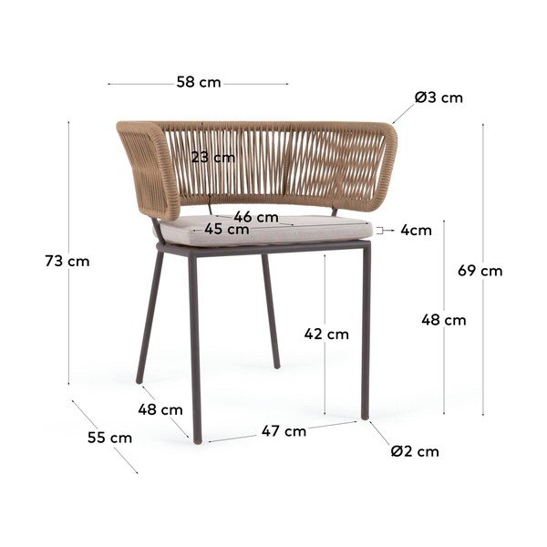 Zahradní židle Kave Home Nadin-image-4
