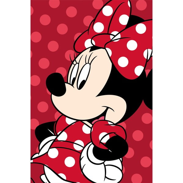 Červená dětská deka z mikroflanelu 100x150 cm Minnie – Jerry Fabrics