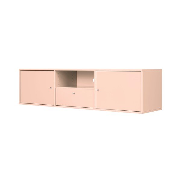 Světle růžový TV stolek 161x42x45 cm Mistral – Hammel Furniture-image-1