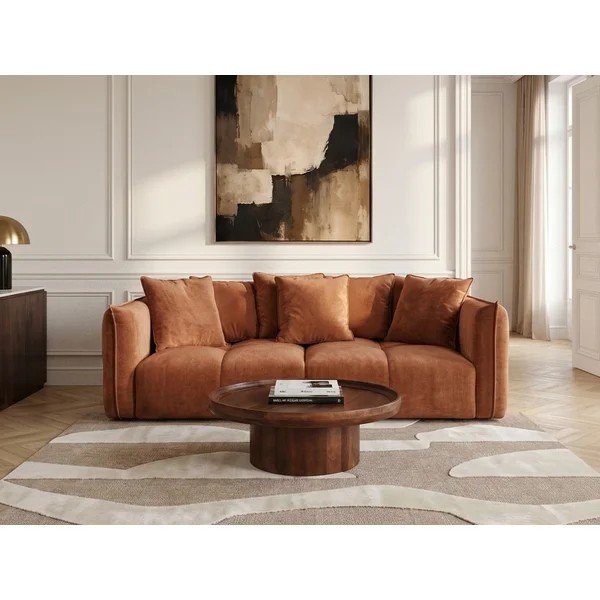 Oranžová žinylková pohovka Harlem – Bobochic Paris-image-1