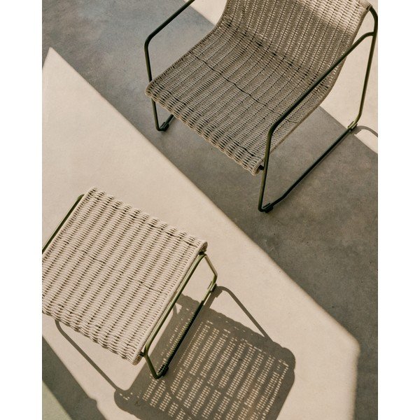 Šedozelená zahradní podnožka Maurina – Kave Home-image-1