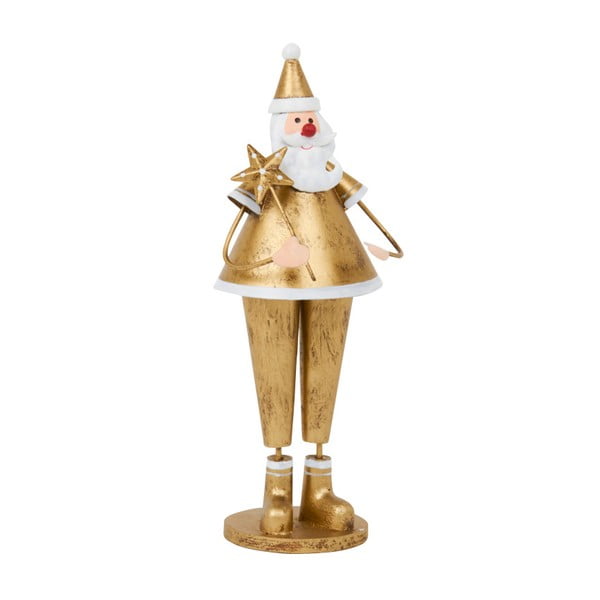Dekorace Archipelago Large Gold Santa With Star, 23 cm