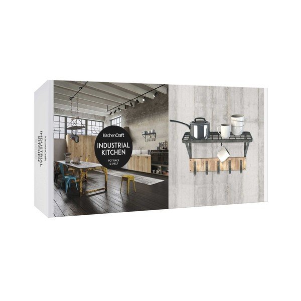 Nástěnná police s 5 háčky Kitchen Craft Mounted-image-3