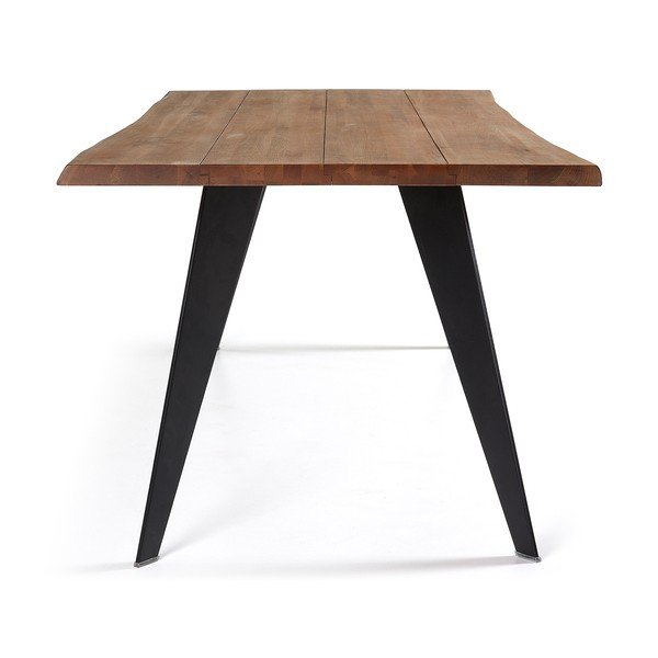 Jídelní stůl s deskou v dubovém dekoru 100x180 cm Koda – Kave Home-image-3