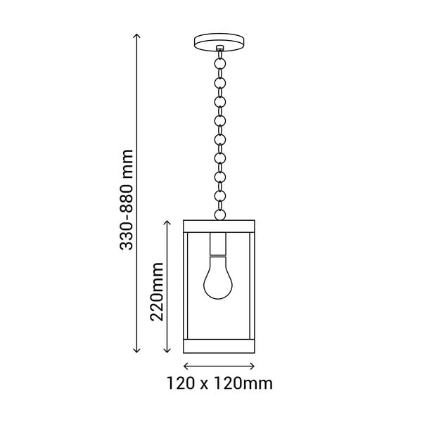 Závěsné venkovní svítidlo (výška 88 cm) – SULION-image-3