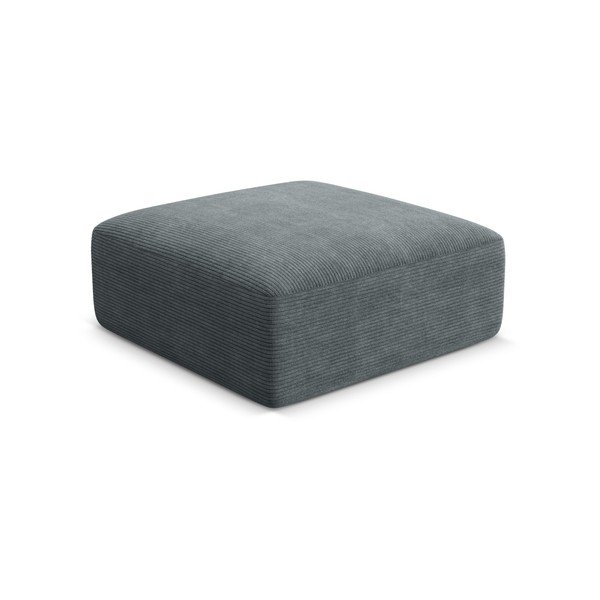 Tmavě šedá manšestrová podnožka Campi – Cosmopolitan Design