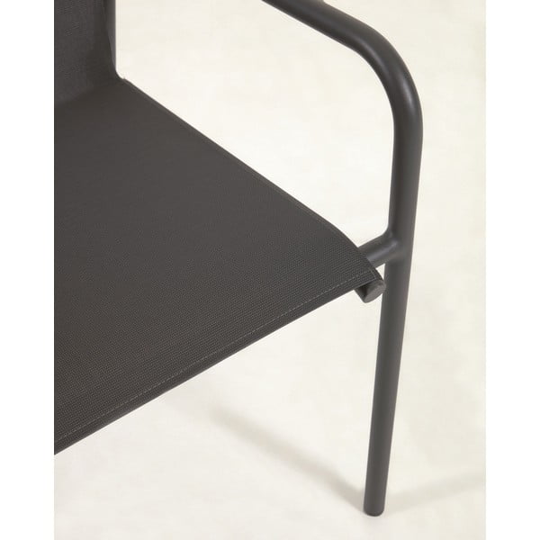 Černá hliníková zahradní židle Kave Home Zaltana-image-4