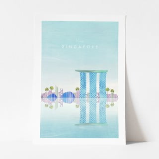 Plakát Travelposter Singapore, 30 x 40 cm
