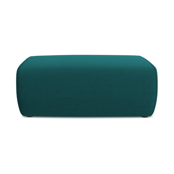 Tyrkysová sametová podnožka Kapua – Makamii