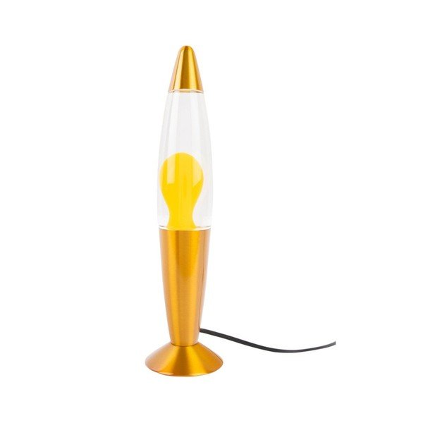 Žlutá skleněná lávová lampa (výška 35,5 cm) Funky Rocket Lava – Leitmotiv