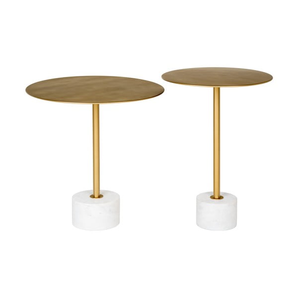 Kovový kulatý odkládací stolek ø 51 cm Lecco – House Nordic-image-2