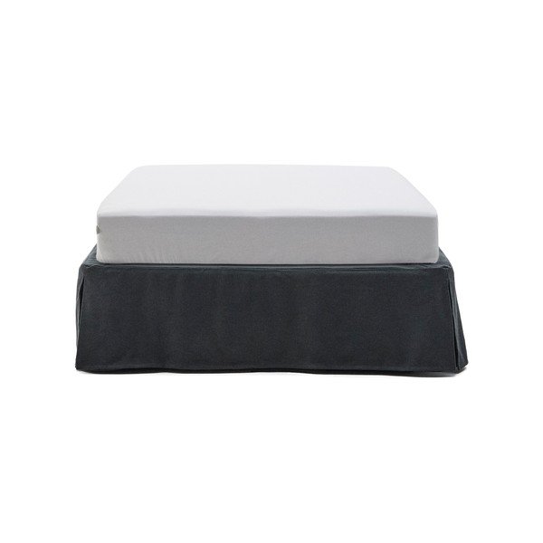 Antracitová čalouněná jednolůžková postel 90x200 cm Jaira – Kave Home-image-2