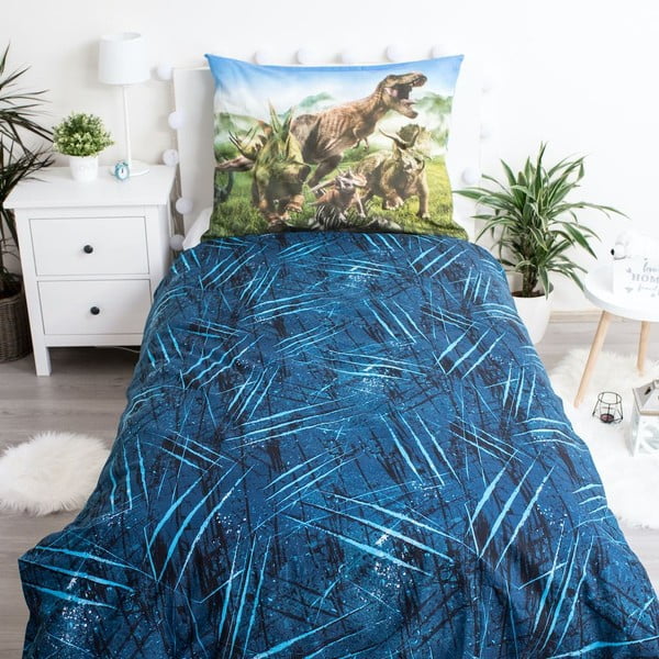 Bavlněné dětské povlečení na jednolůžko 140x200 cm Jurassic World – Jerry Fabrics-image-2