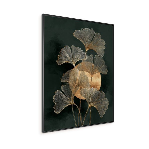 Tištěný obraz s rámem 60x80 cm Gold Ginkgo – Styler-image-3
