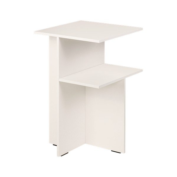 Šedobéžový noční stolek s poličkami Atik – noo.ma-image-4