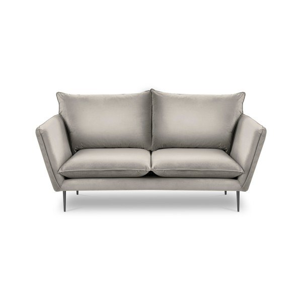 Béžová sametová pohovka Mazzini Sofas Acacia, délka 175 cm