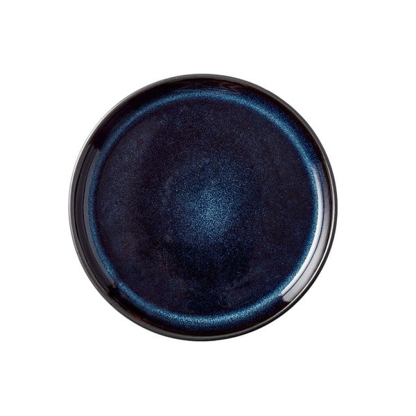 Černomodrý dezertní  talíř z kameniny ø 17 cm Mensa – Bitz