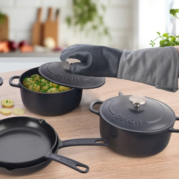 Litinový hrnec s pokličkou na indukci 5,2 l LITINA SMALT – Orion-image-3