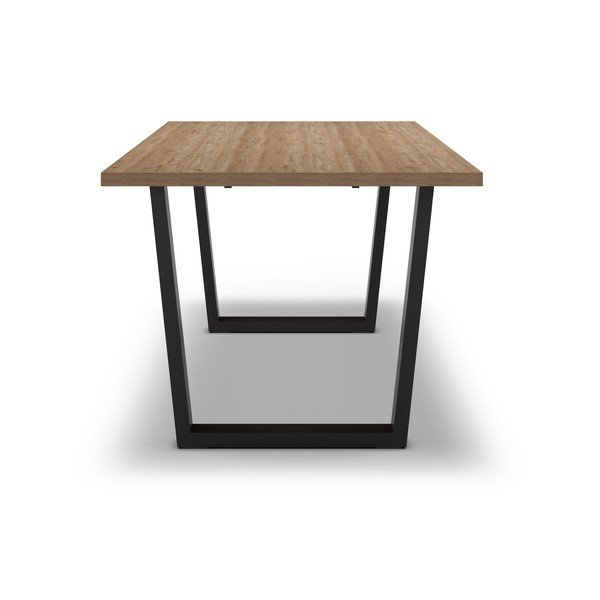 Jídelní stůl s deskou v dubovém dekoru 100x180 cm Francesca – Marckeric-image-3