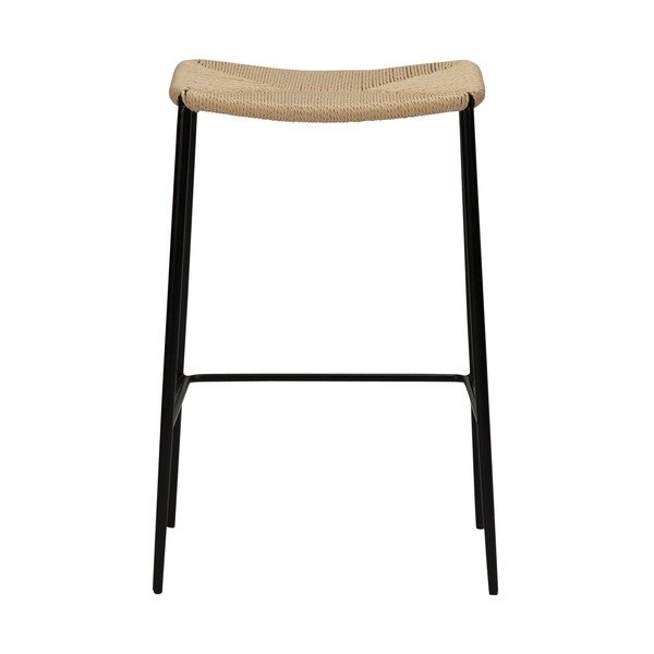 Béžová přírodní barová židle DAN-FORM Denmark Stiletto, výška 68 cm-image-4