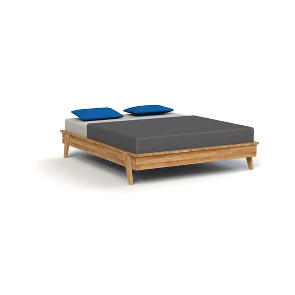Dvoulůžková postel z dubového dřeva 180x200 cm Retro - The Beds