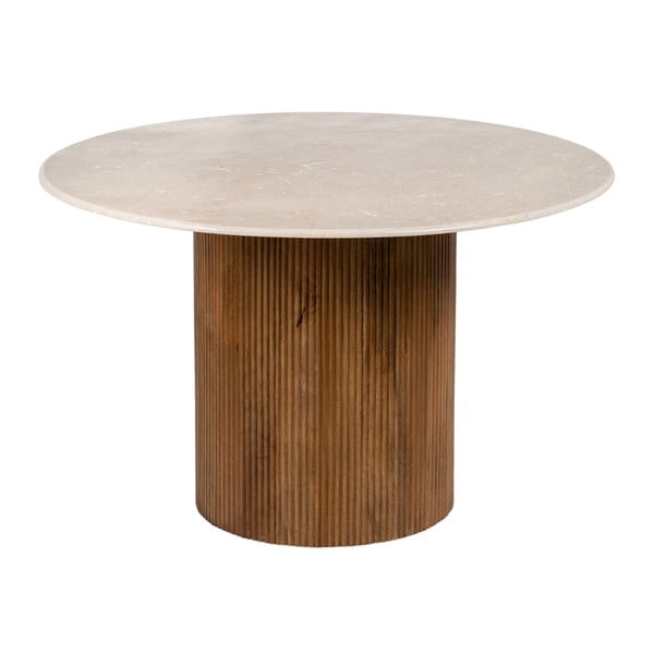 Kulatý jídelní stůl s mramorovou deskou  ø 120 cm – Ixia