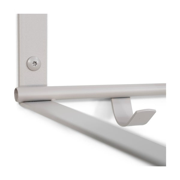 Taupe kovový nástěnný věšák s poličkou 100 cm Rex – Spinder Design-image-3