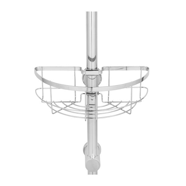 Samodržící koupelnová polička z nerezové oceli ve stříbrné barvě Floresta – Wenko-image-3