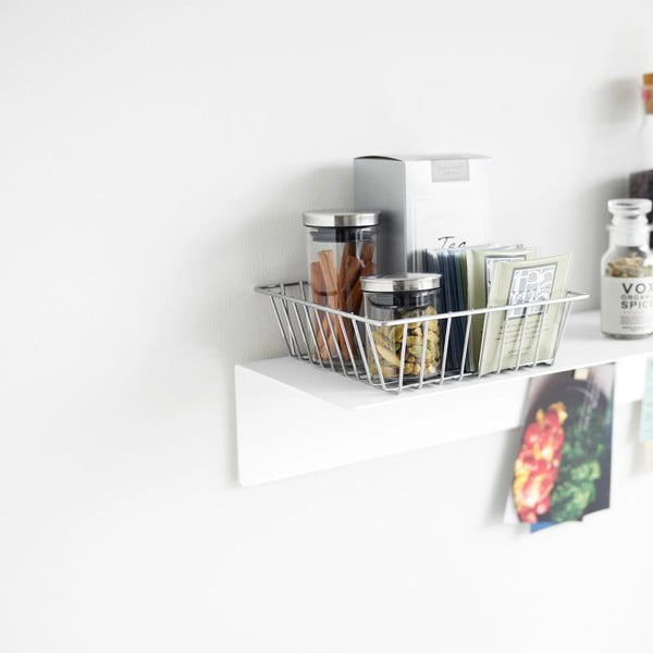 Bílá kovová police 50 cm – YAMAZAKI-image-3