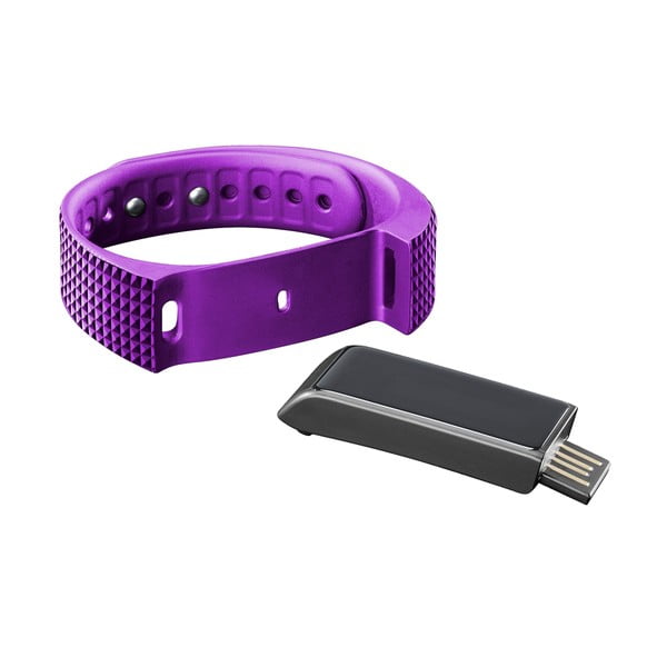 Růžovo-černý bluetooth fitness náramek s dotykovým displejem CellularLine EASYFIT TOUCH-image-1