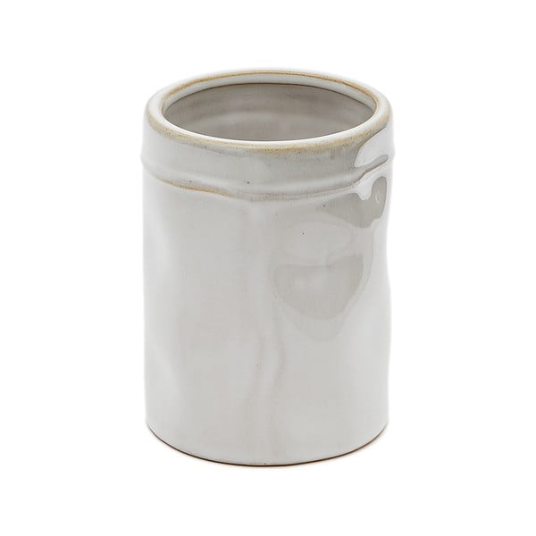 Krémový keramický kelímek na zubní kartáčky Savel – Kave Home