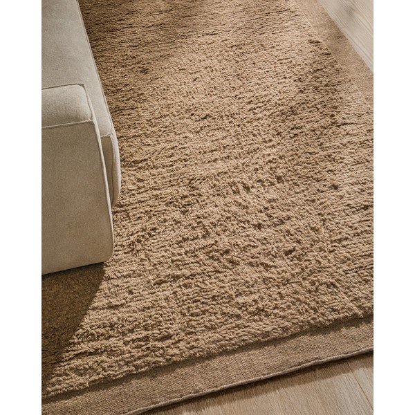 Béžový ručně tkaný vlněný koberec 200x300 cm Marely – Kave Home-image-2