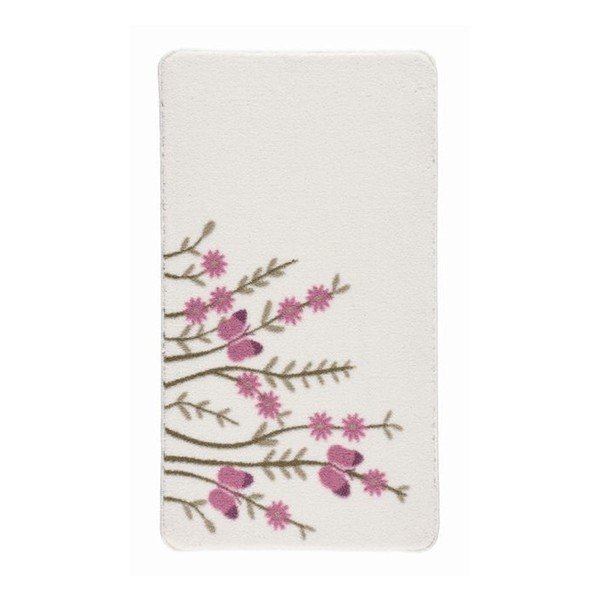 Bílá předložka do koupelny Confetti Bathmats Aroma, 57 x 100 cm-image-1