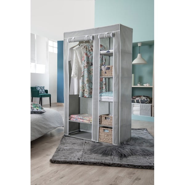 Šatní textilní skříň Compactor Amy Grey-image-2