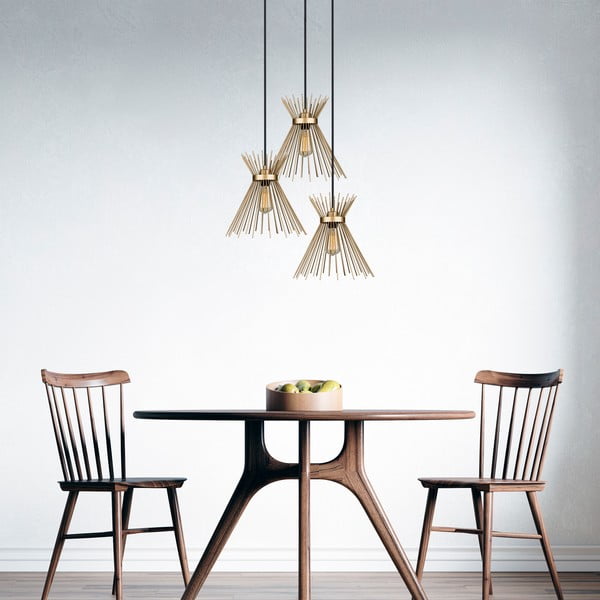 Kovové závěsné svítidlo ve zlaté barvě ø 34 cm Izmir – Squid Lighting-image-3