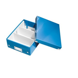 Modrý box s organizérem Leitz Office, délka 28 cm