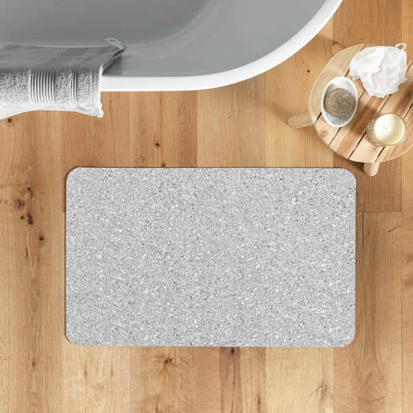 Šedá koupelnová předložka 50x80 cm Granite – douceur d'intérieur-image-1