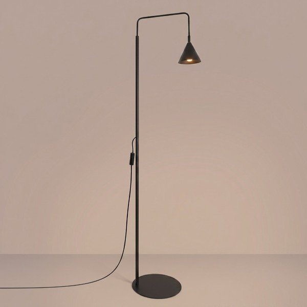 Černá ocelová stojací lampa s ohybatelnou konstrukcí (výška 165 cm) Zylo – Sollux-image-3