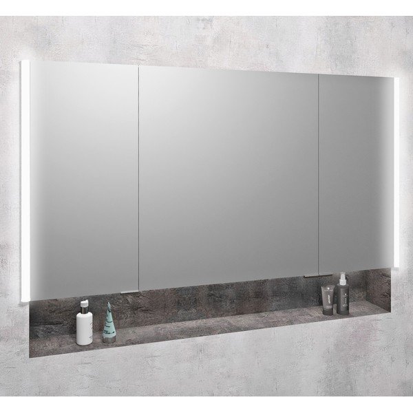 Šedá koupelnová skříňka 126x70 cm Integra – Sapho