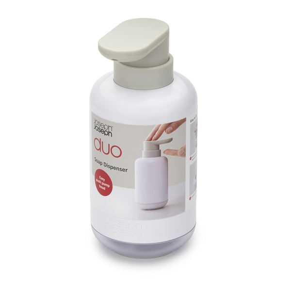 Bílý plastový dávkovač mýdla 300 ml Duo – Joseph Joseph-image-2