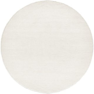 Světle béžový ručně tkaný vlněný koberec Westwing Collection Amaro, ø 140 cm